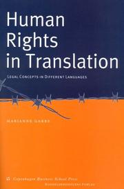 Human rights in translation : legal concepts in different languages /