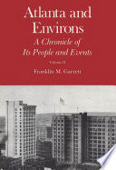 Atlanta and environs a chronicle of its people and events /