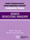 Advanced organizational management /