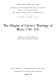 The origins of Calvin's theology of music : 1536-1543 /