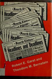 Headlines and deadlines : a manual for copy editors /