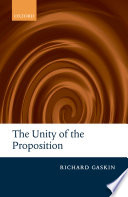 The unity of the proposition /