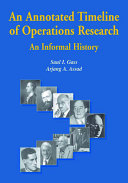 An annotated timeline of operations research : an informal history /