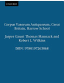 Corpus vasorum antiquorum.