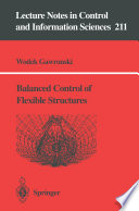 Balanced control of flexible structures /