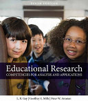 Educational research : competencies for analysis and applications /