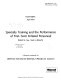 Specialty training and the performance of first-term enlisted personnel : a report prepared for Defense Advanced Research Projects Agency /