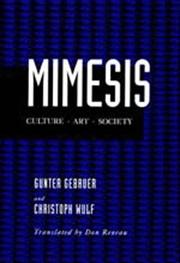 Mimesis : culture, art, society /