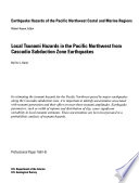 Local tsunami hazards in the Pacific Northwest from Cascadia subduction zone earthquakes /