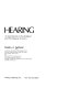 Hearing, an introduction to psychological and physiological acoustics /