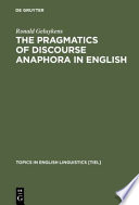 The pragmatics of discourse anaphora in English : evidence from conversational repair /