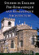 Studies in English pre-Romanesque and Romanesque architecture /
