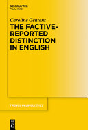 The factive-reported distinction in English /