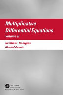 Multiplicative differential equations.