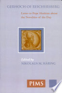 Letter to Pope Hadrian about the novelties of the day /