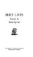 Brief lives : poems /