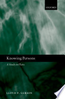 Knowing persons : a study in Plato /