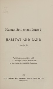 Habitat and land /
