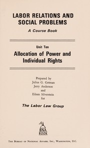 Allocation of power and individual rights /