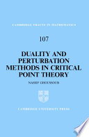 Duality and perturbation methods in critical point theory /