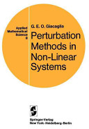 Perturbation methods in non-linear systems /