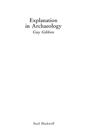 Explanation in archaeology /
