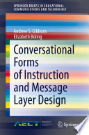 Conversational Forms of Instruction and Message Layer Design /