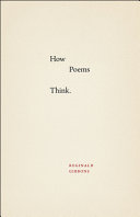 How poems think /