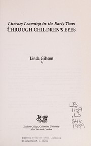 Literacy learning in the early years : through children's eyes /