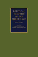 Political theories of the Middle Age /