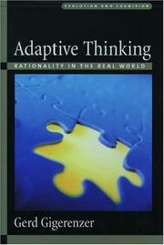 Adaptive thinking : rationality in the real world /
