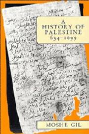 A history of Palestine, 634-1099 /