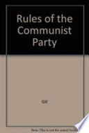 The rules of the Communist Party of the Soviet Union /