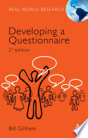 Developing a questionnaire /