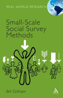 Small-scale social survey methods /