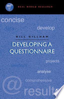 Developing a questionnaire /
