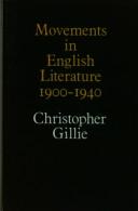 Movements in English literature, 1900-1940 /