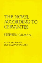 The novel according to Cervantes /