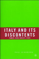 Italy and its discontents : family, civil society, state, 1980-2001 /