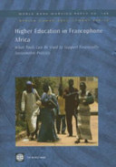 Higher education in Francophone Africa : what tools can be used to support financially sustainable policies? /