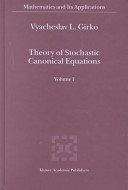 Theory of stochastic canonical equations /