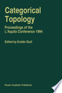 Categorical Topology : Proceedings of the L'Aquila Conference (1994) /