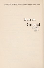 Barren ground /