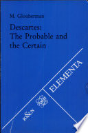 Descartes : the probable and the certain /