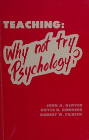 Teaching, why not try psychology? /