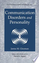 Communication Disorders and Personality /