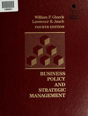 Business policy and strategic management /