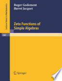 Zeta functions of simple algebras /