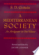 A Mediterranean society : an abridgment in one volume /