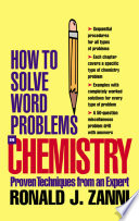 How to solve word problems in chemistry /
